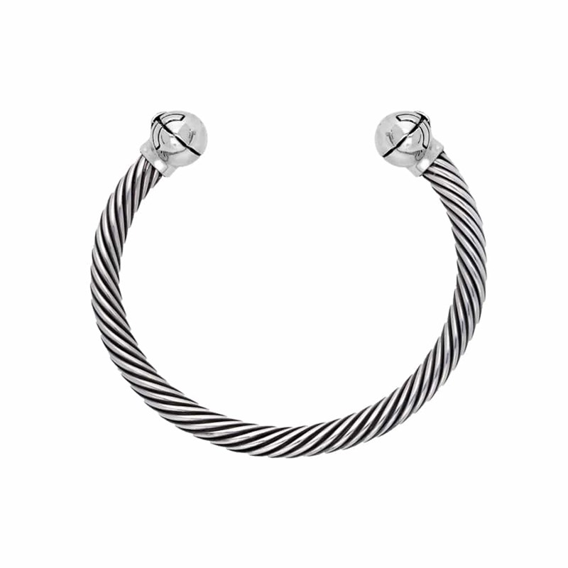 Bracelet Jonc Argent Football Americain