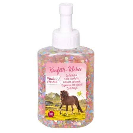 Coppenrath Verlag Die Spiegelburg Konfetti-Kleber Pferdefreunde 90g, 1 Stück, 3-fach sortiert