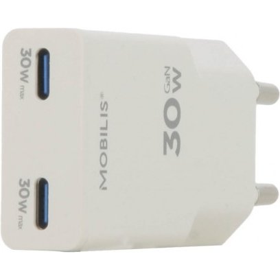 Mobilis 020026 chargeur d'appareils mobiles Universel Blanc Secteur Charge rapide Intérieure