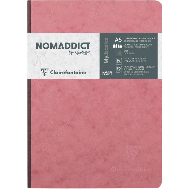 Carnet brochure Age Bag A5 192 pages DOT - Rose antique