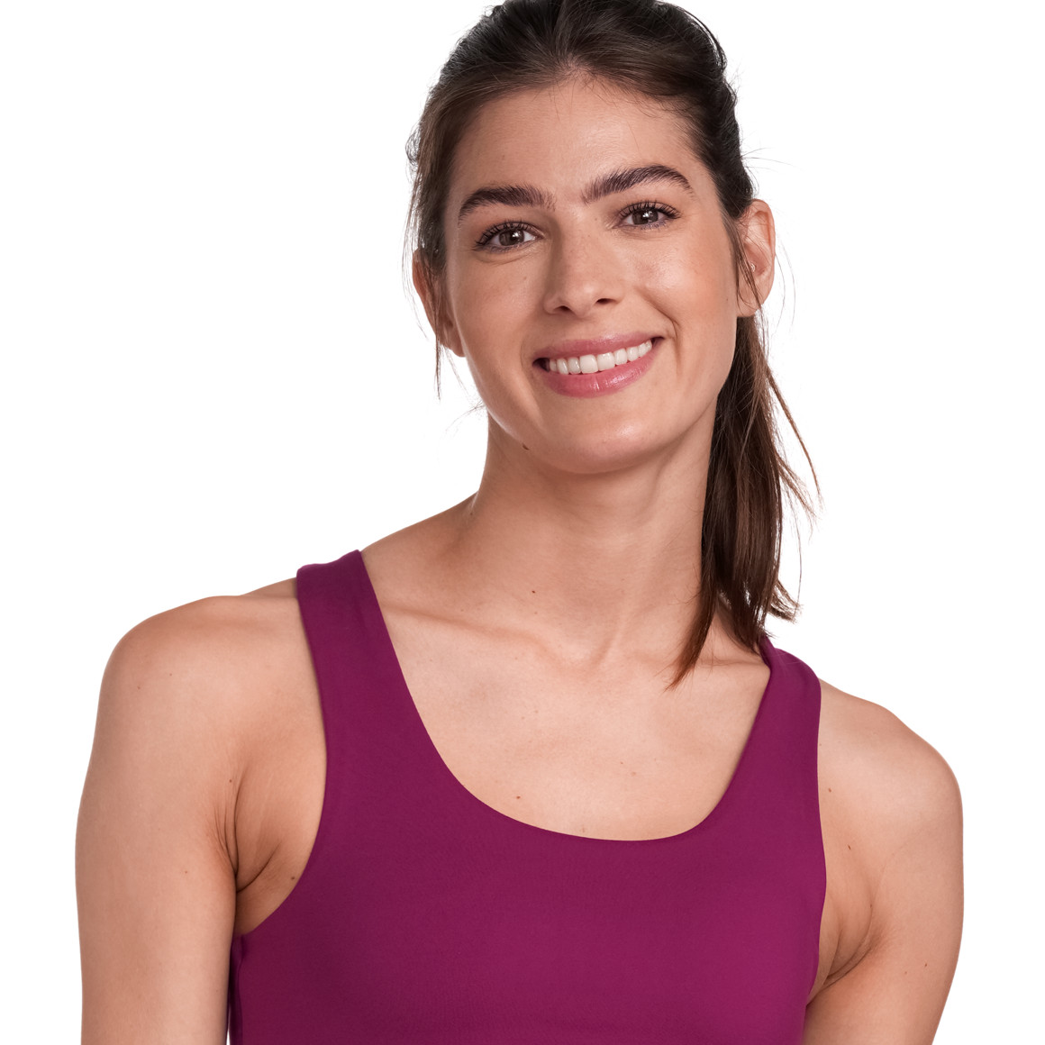 Gina Sports Damen Sport-Bustier unifarben beere
