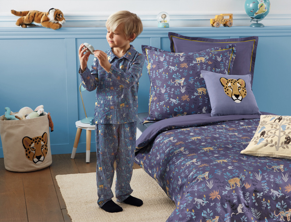 Pyjama long enfant-Savane animée