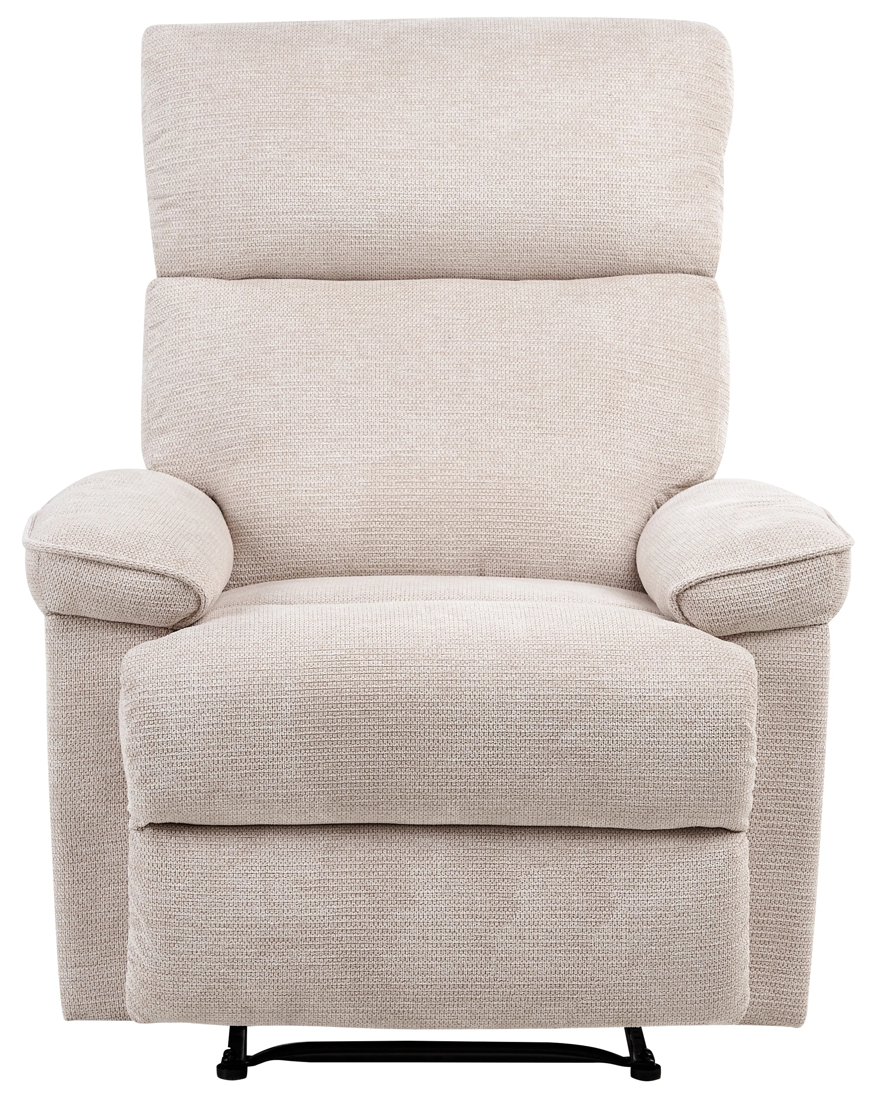 Relaxfauteuil EVERTON inclusief voetensteun Stof Beige