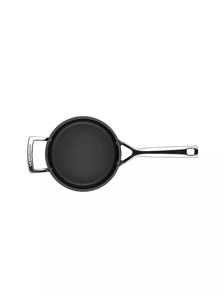 LE CREUSET Aluminium-Antihaft Profitopf mit Deckel 18cm/2,8l Schwarz schwarz