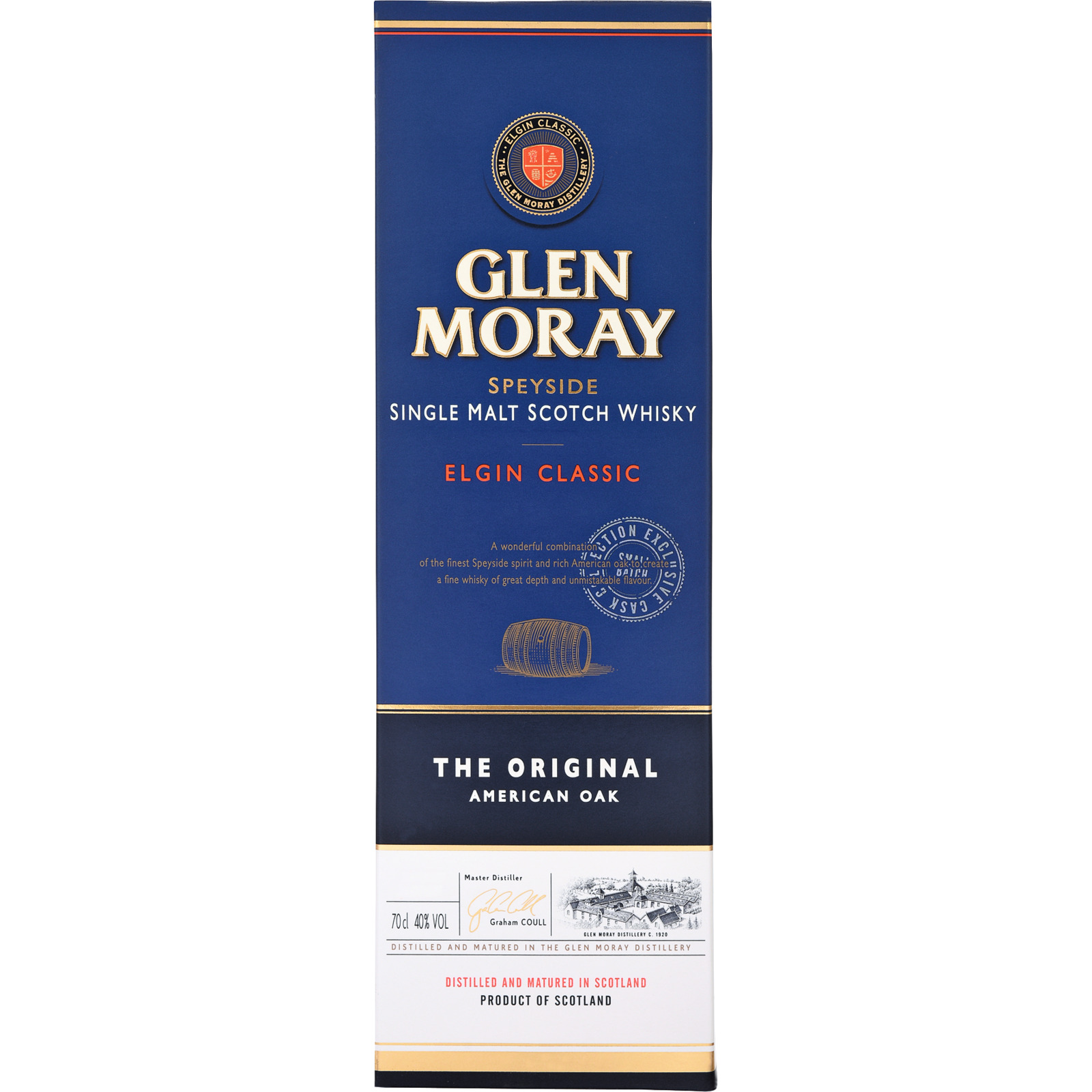 Glen Moray Single Malt Whiskey 70 cl