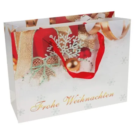 Trötsch Weihnachtstasche Frohe Weihnachten, 1 Stück, 2-fach sortiert