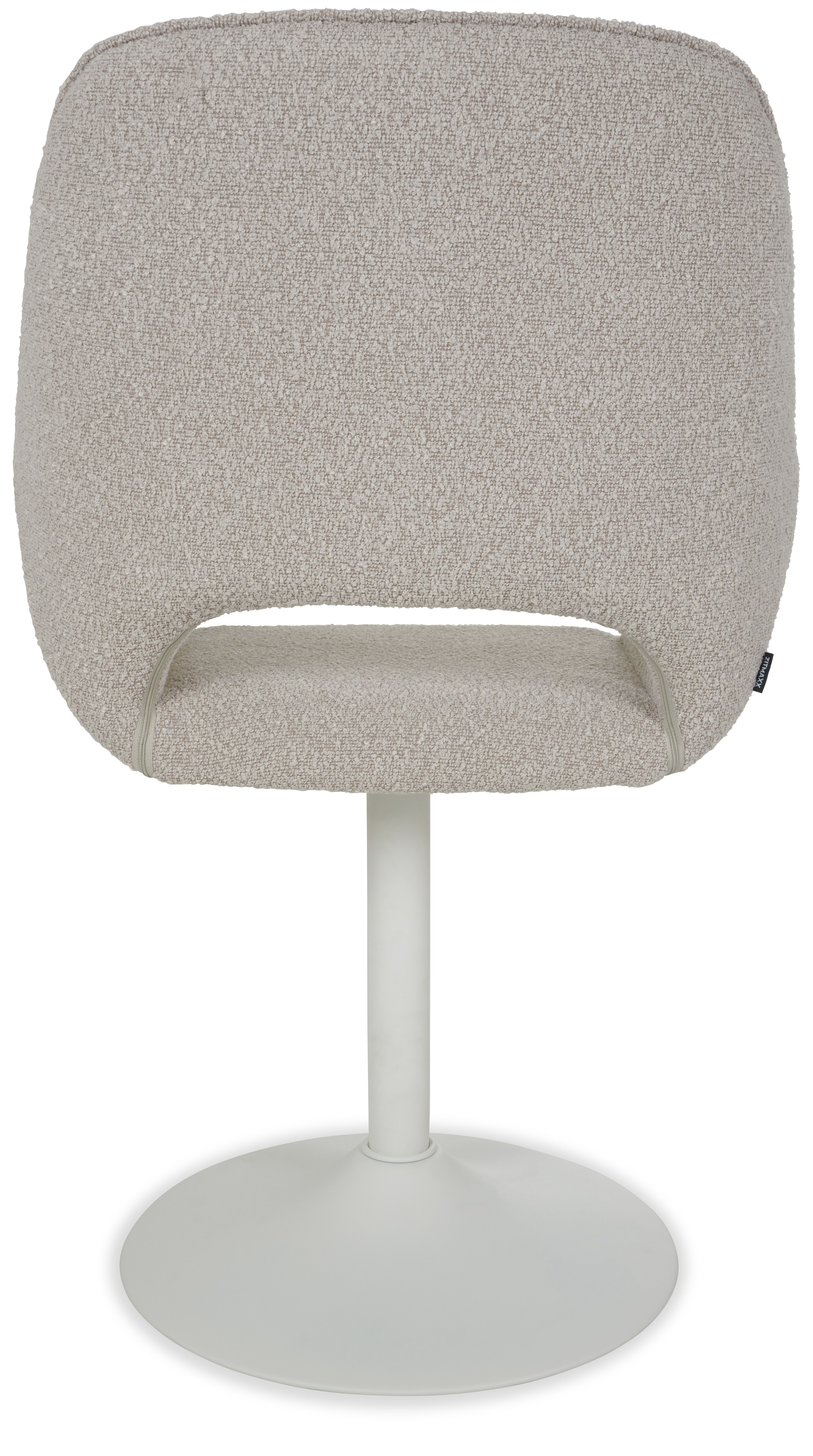 Eetkamerstoel Touch naturel - Poot wit Maartje B61 x D53 x H90 cm