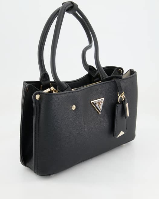 Guess Meridian Shoulder Satchel Handtasche in Schwarz