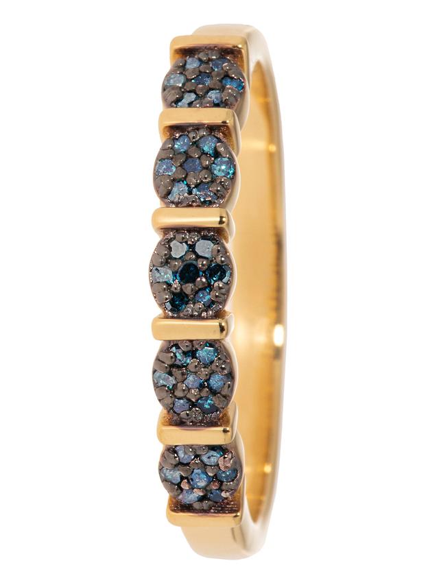 Rivière-Ring, 35 Diamanten ca. 0,20 ct.