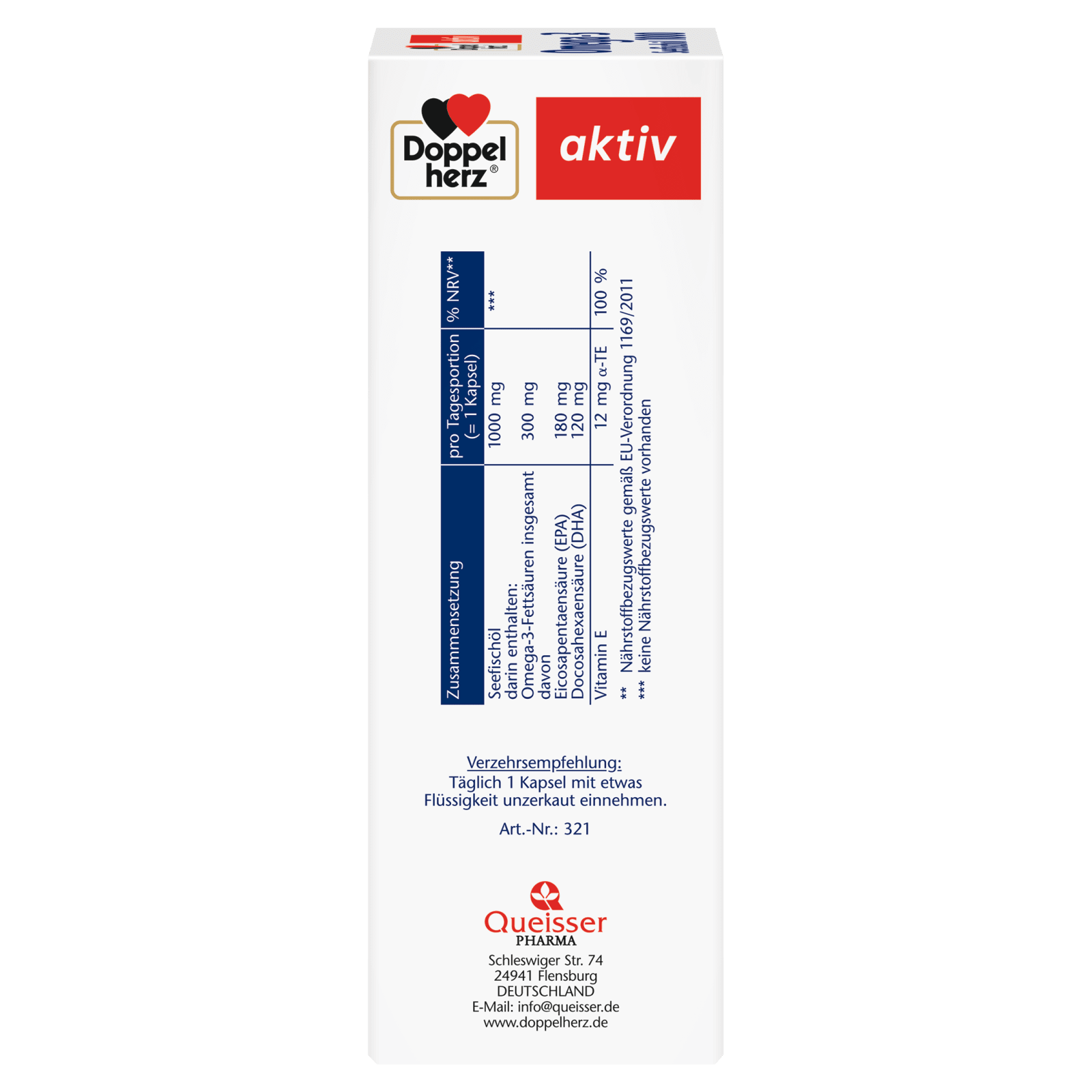 Seefischöl Omega3 1000 (80 Kapseln)