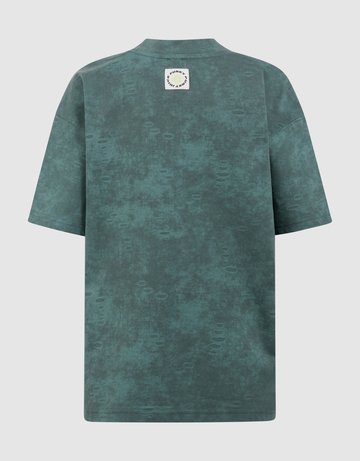 Oversized Washed T-shirt Groen