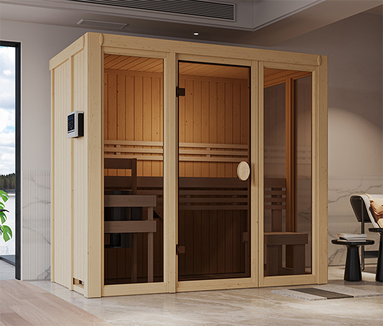 Karibu Sauna »Irina 2« mit Fronteinstieg
