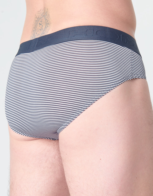 Hom - SIMON MINI BRIEF - Marine / Blanc
