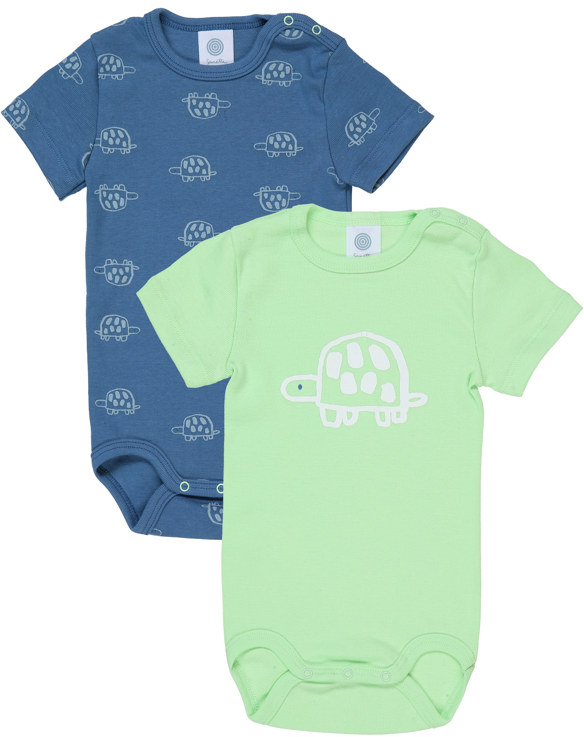 Kurzarmbody TURTLES 2er-Pack in blau