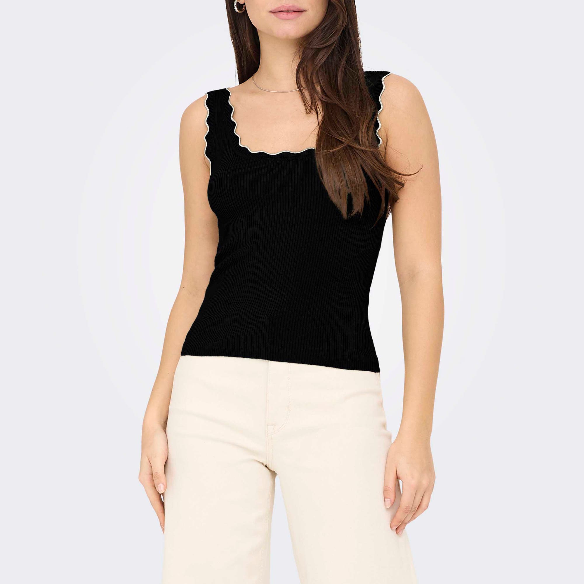 Top Femme noir vernis