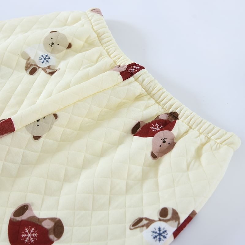 Dogini - Pyjamaset: shirt met berenprint + broek