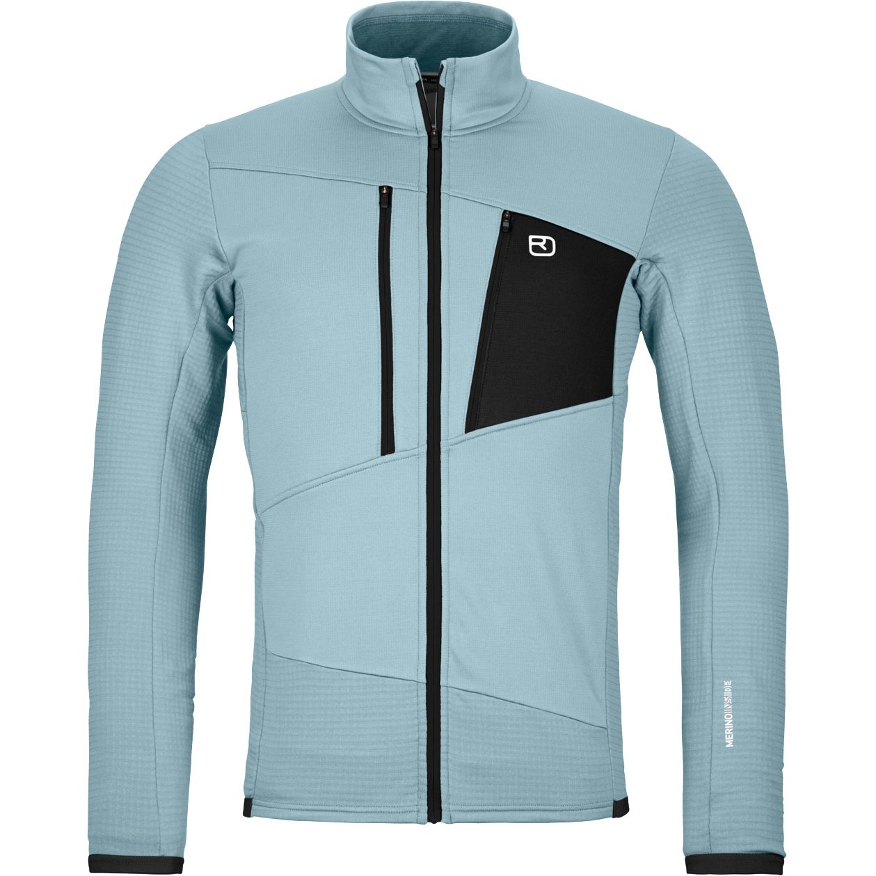 ORTOVOX Fleece Grid Jacke Herren glacier grey