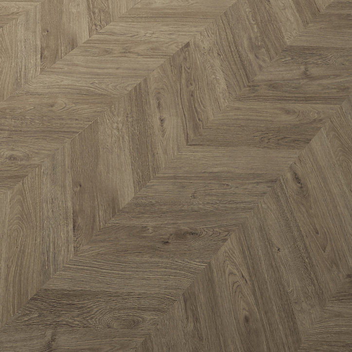 Sol stratifié clipsable Leyton chêne gris 10 mm