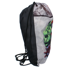Gymtas Avengers Safety Shield grijs