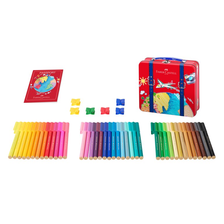 Faber-Castell Filzstifte Connector Reisekoffer Set
