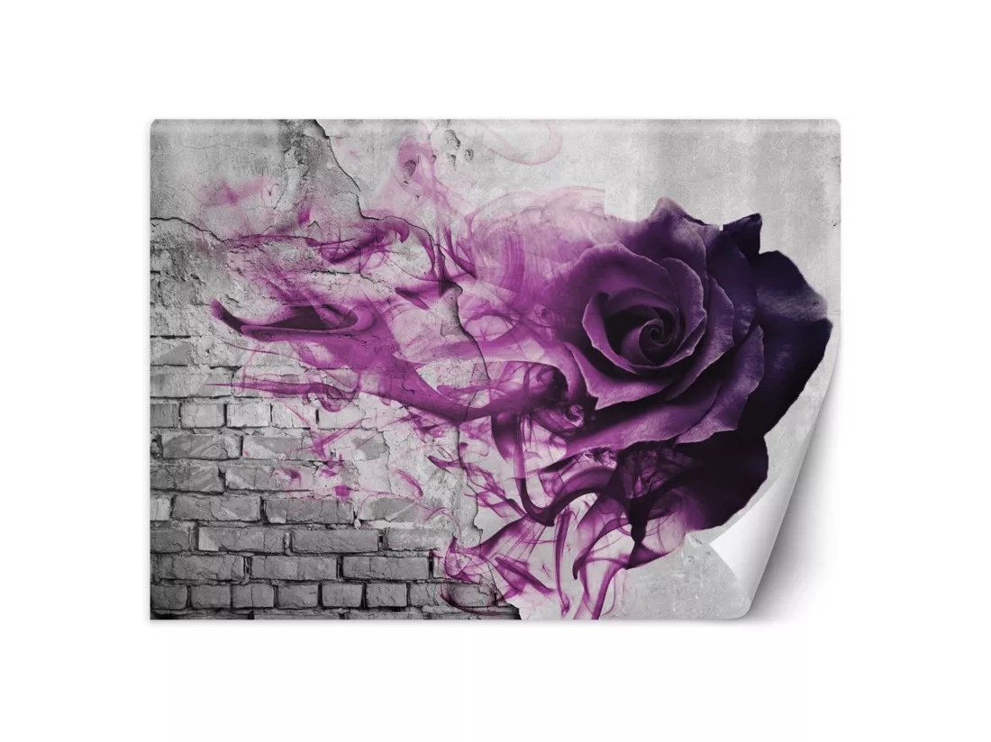 Papier peint rose pourpre - 250 x 175 cm