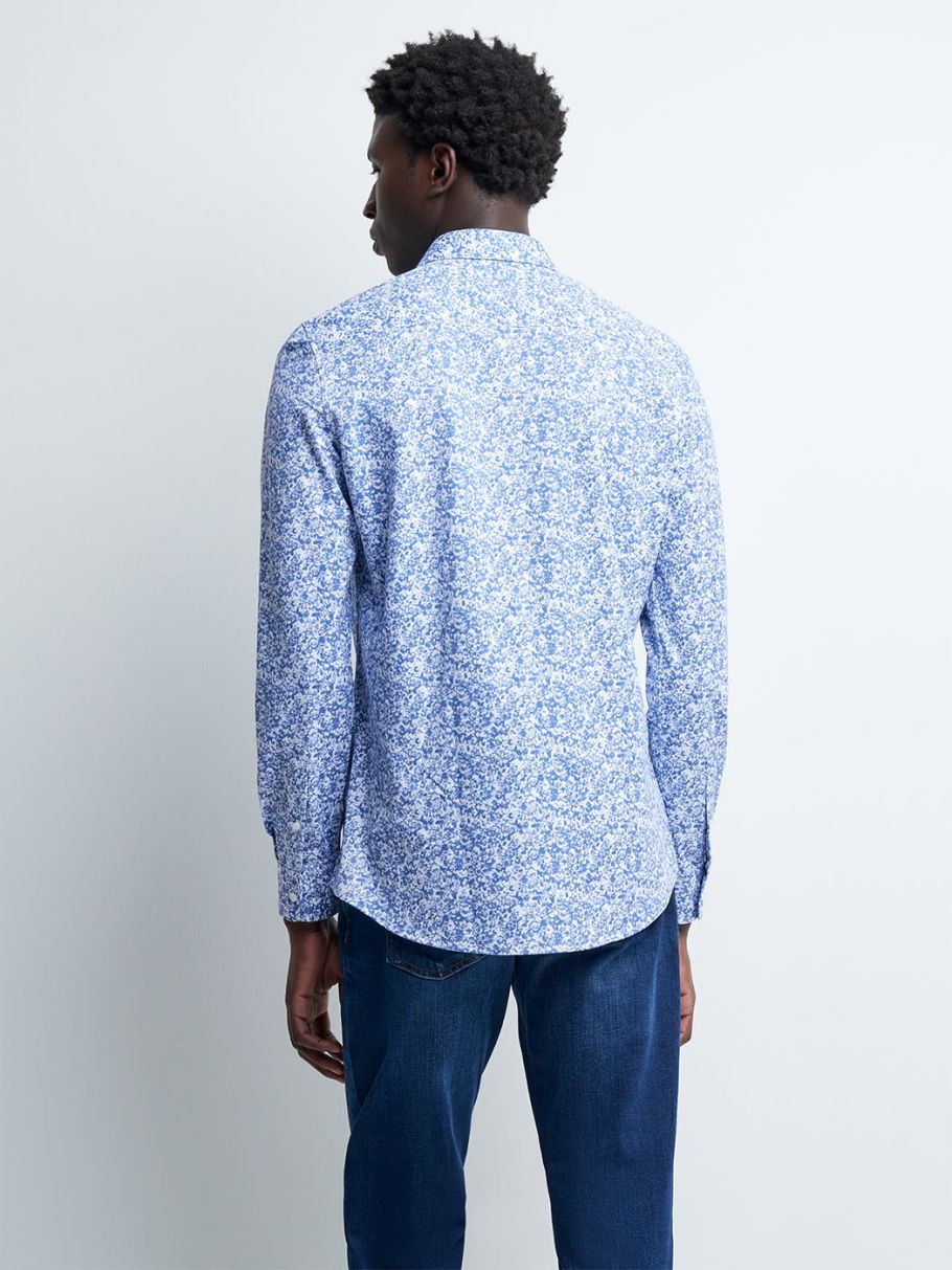 Chemise extra-slim fleurie