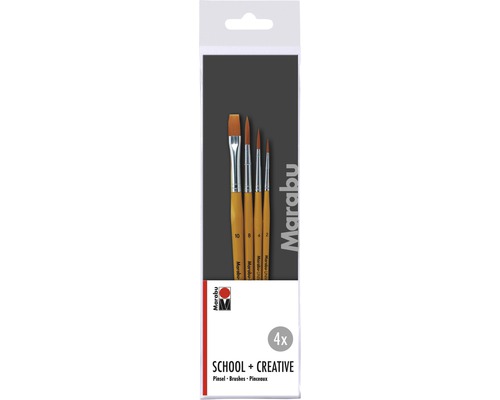 Marabu Artist Brush Set School & Creatief, 4-delig