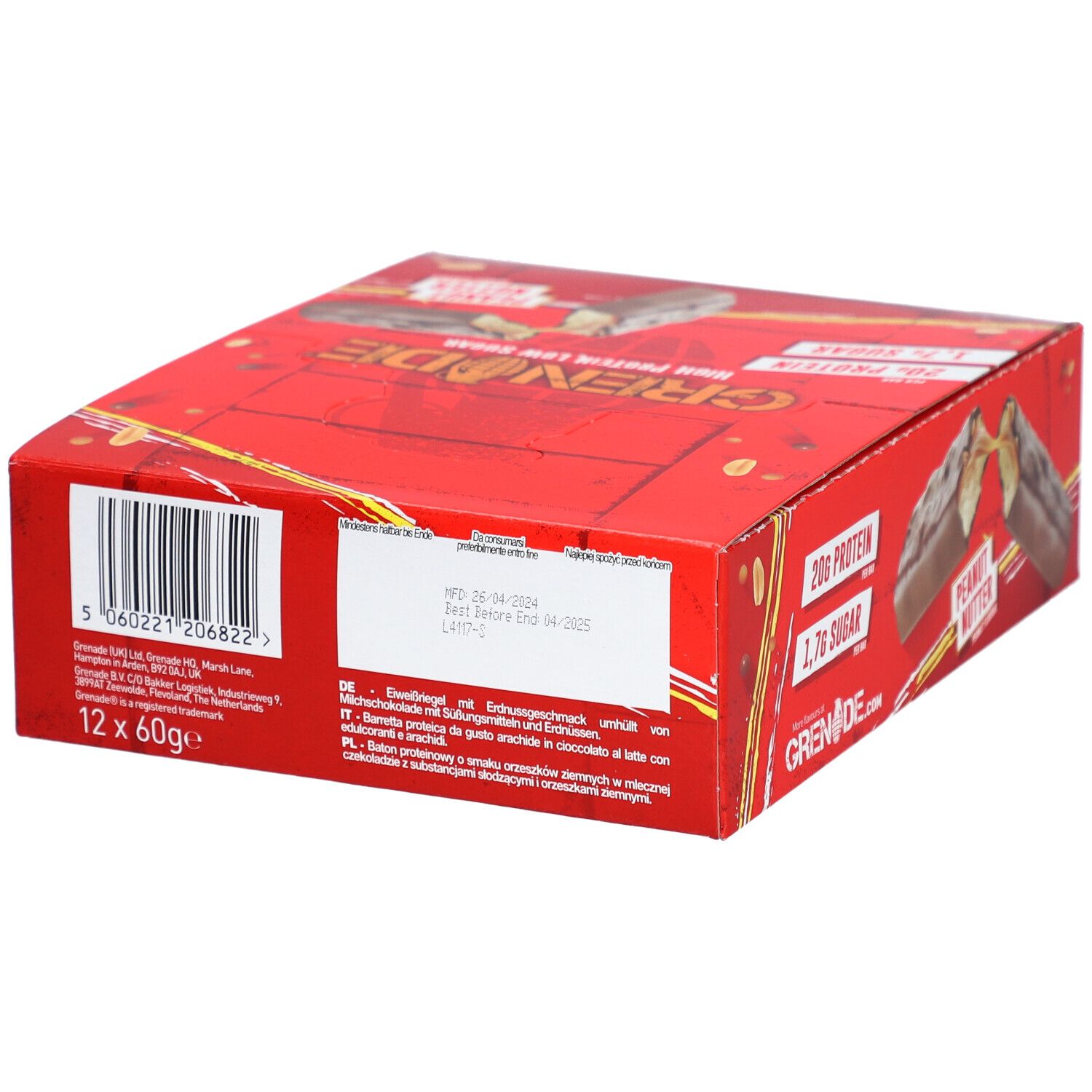 Grenade Peanut Nutter Protein Bar