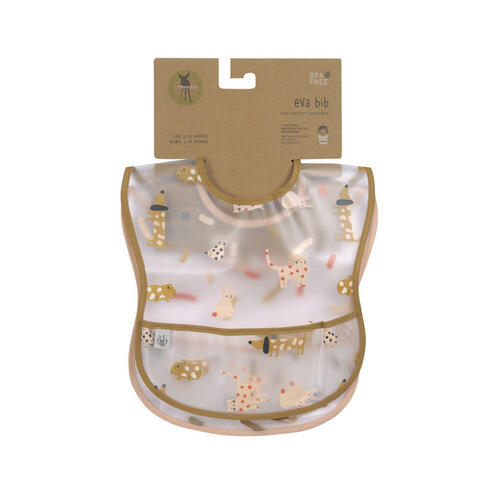 Lot de 2 bavoirs avec poche EVA Little Mateys Orange épicé - LASSIG