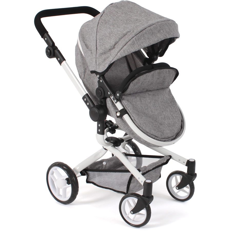 BAYER CHIC 2000 Kombi Puppenwagen YOLO grau