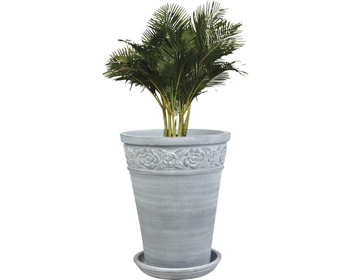Plantenvaas Lafiora terracotta Ø 35 cm H 45 cm grijs