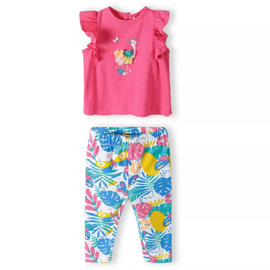 MINOTI T-Shirt und Leggings im Set Rosa
