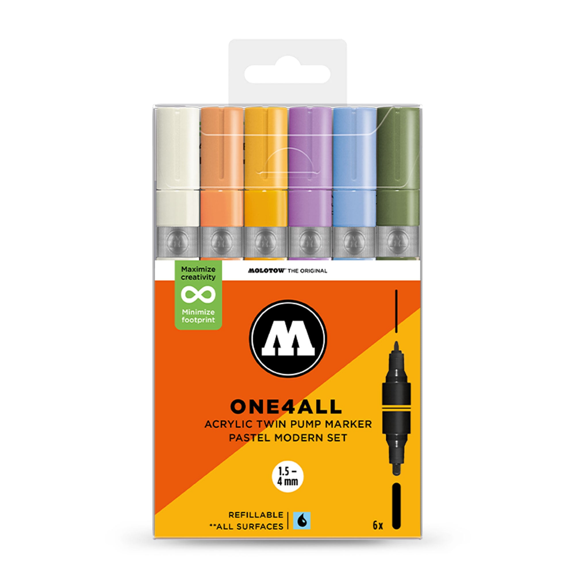 Molotow<br>ONE4ALL Acrylic Twin Pastel Modern Set