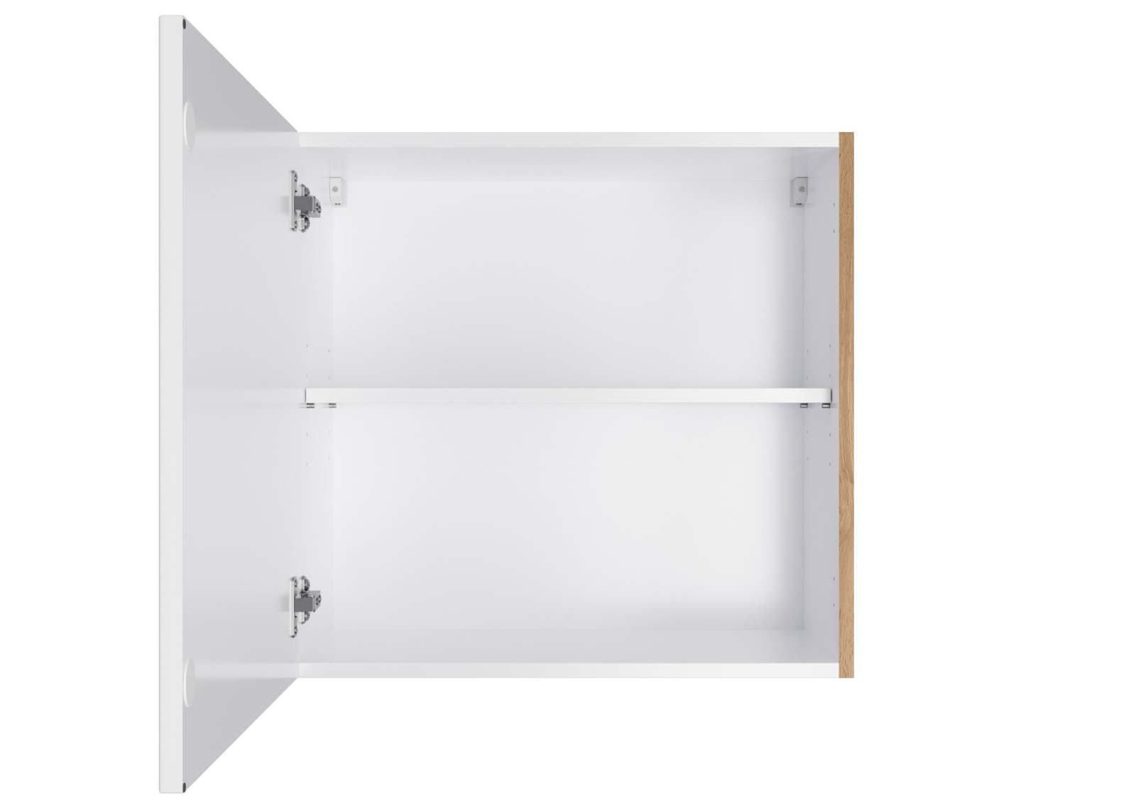 Hängeschrank MERAN - weiß - Wotaneiche - 60 cm