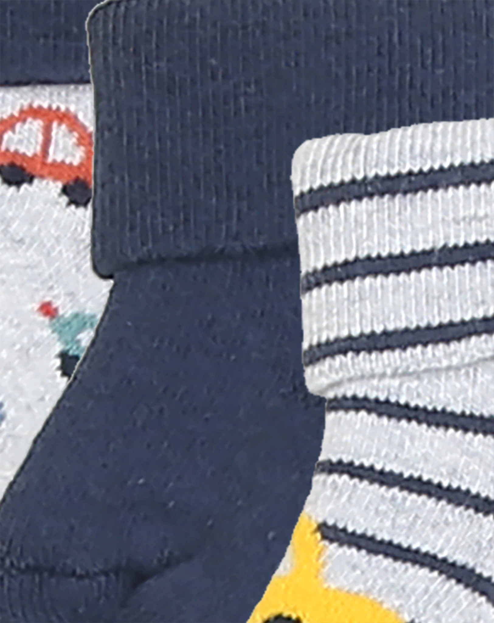 Babysocken AUTOS 3er Pack in hellsilber