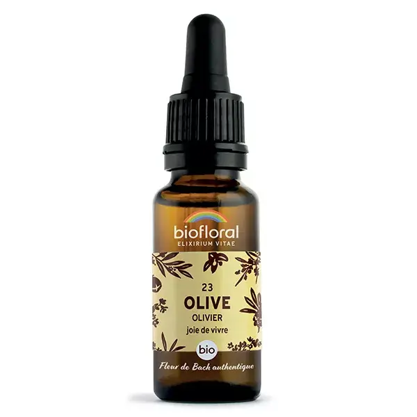 Óleo de Oliva Orgânico Biofloral Bach Flower Remedy 23, Demeter 20 ml