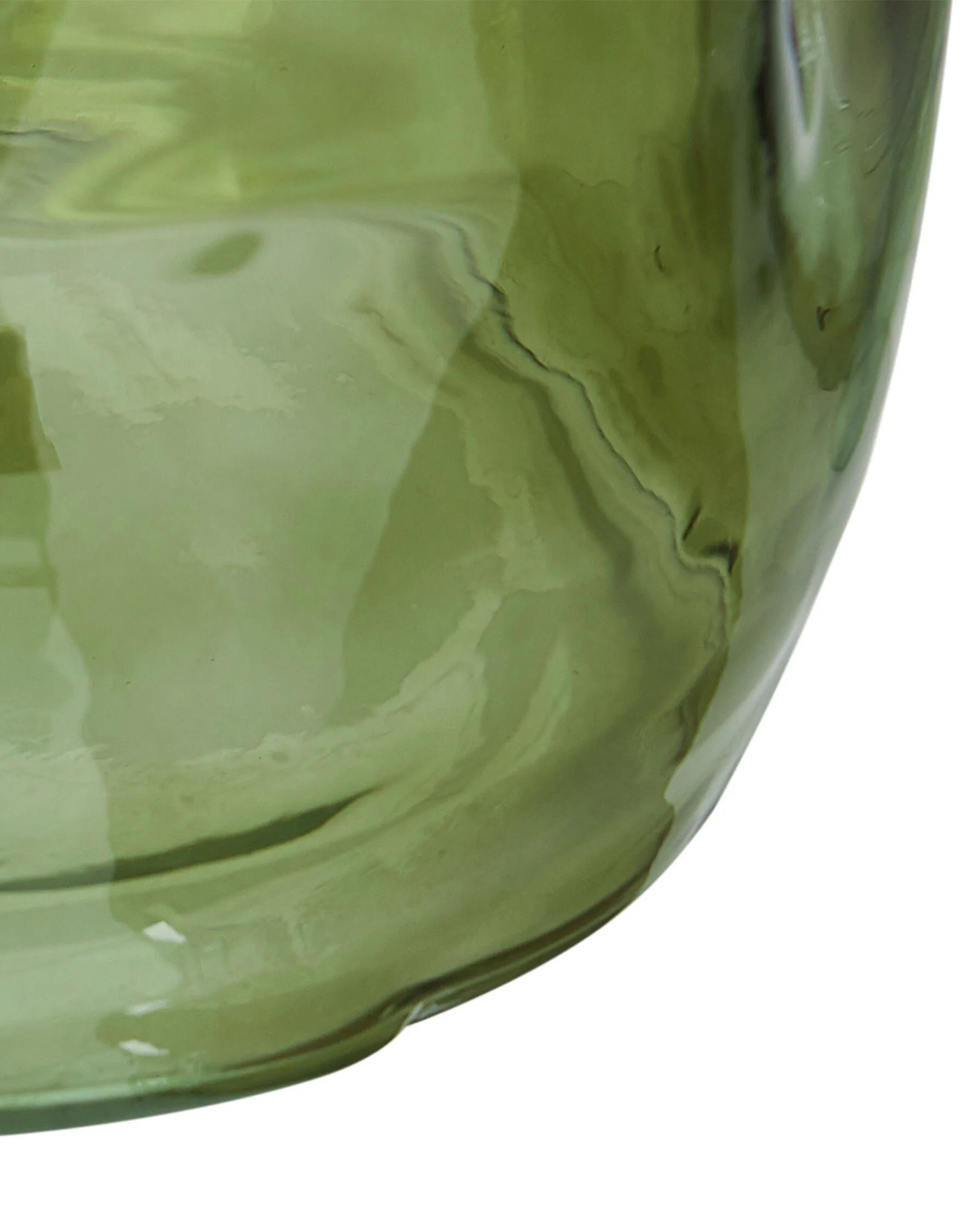 Bloemenvaas KERALA Glas 30 cm Olijfgroen