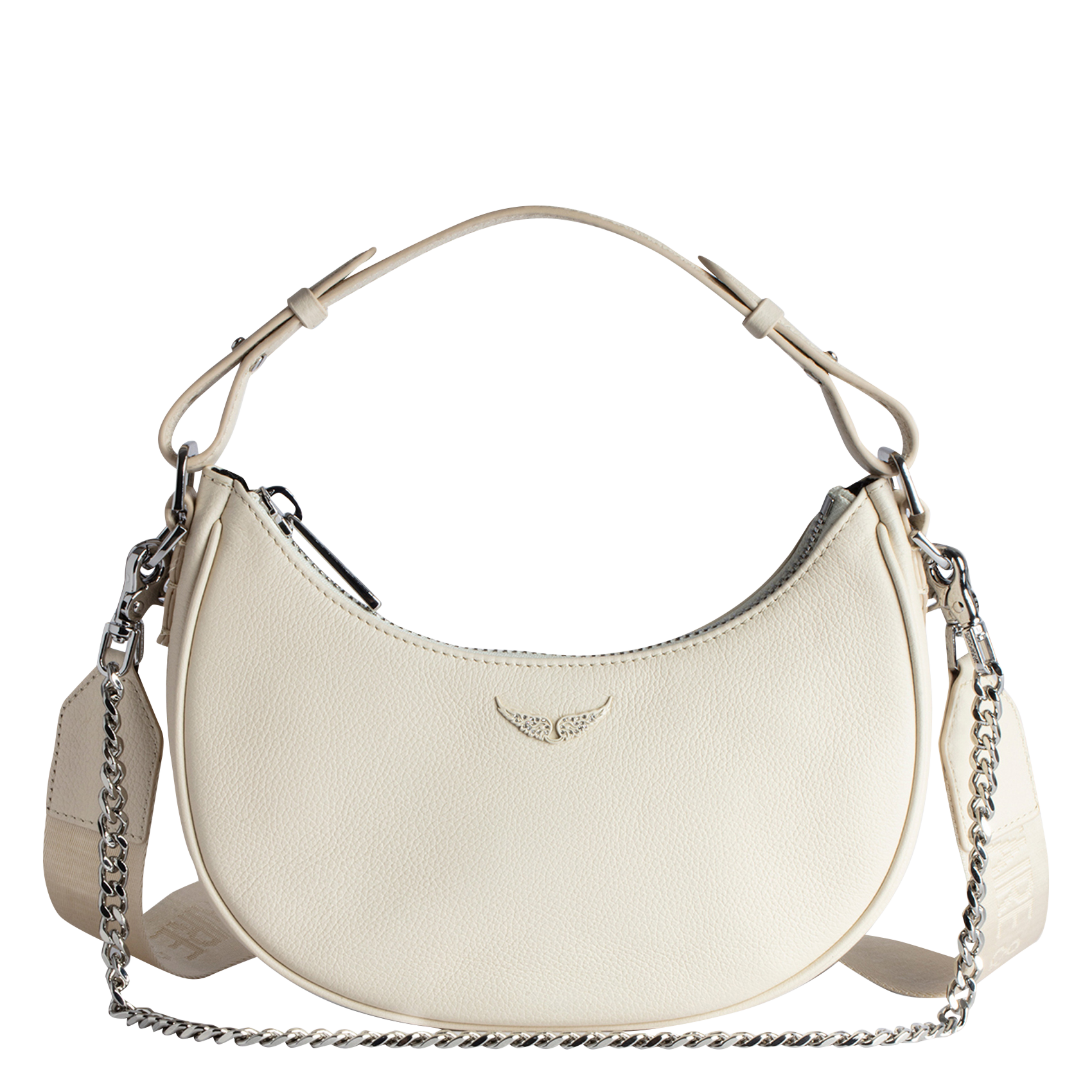 MOONROCK - Sac épaule en cuir| Blanc