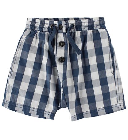 Wheat Shorts - Blau/Weiß Kariert