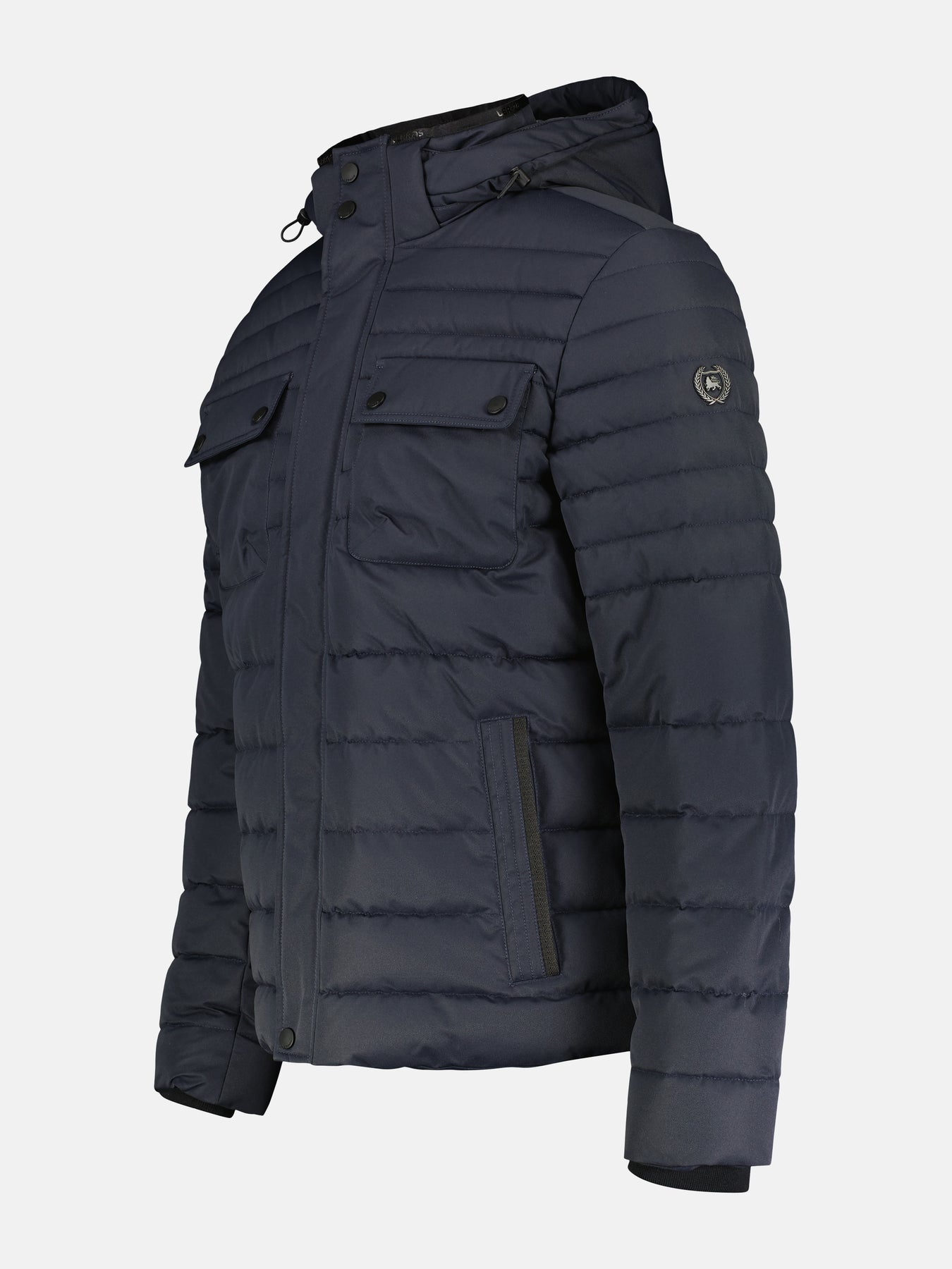 Steppjacke mit abnehmbarer Kapuze