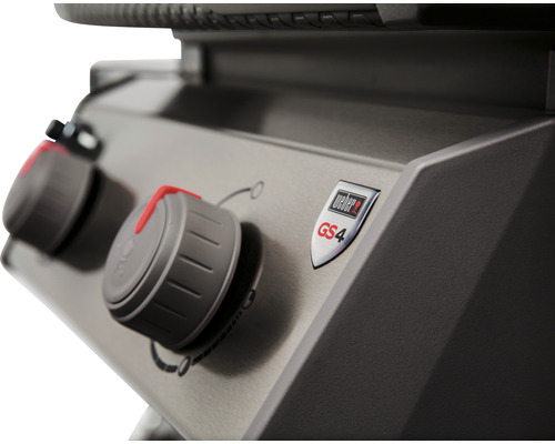 Weber Spirit II E-210 GBS gasbarbecue, grijs/zilver, 2 roestvrijstalen branders, 7,7 kW, grilloppervlak van 51 x 46 cm, compatibel met iGrill 3 (compatibel met GBS-grillroosters), geëmailleerde deksel, inclusief GBS-grillrooster, dekselthermometer en