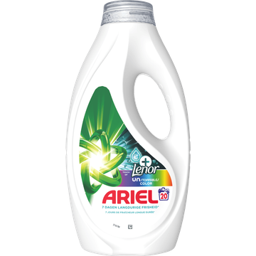 Ariel Vloeibaar Wasmiddel +Uns Color, 20 Wasbeurten
