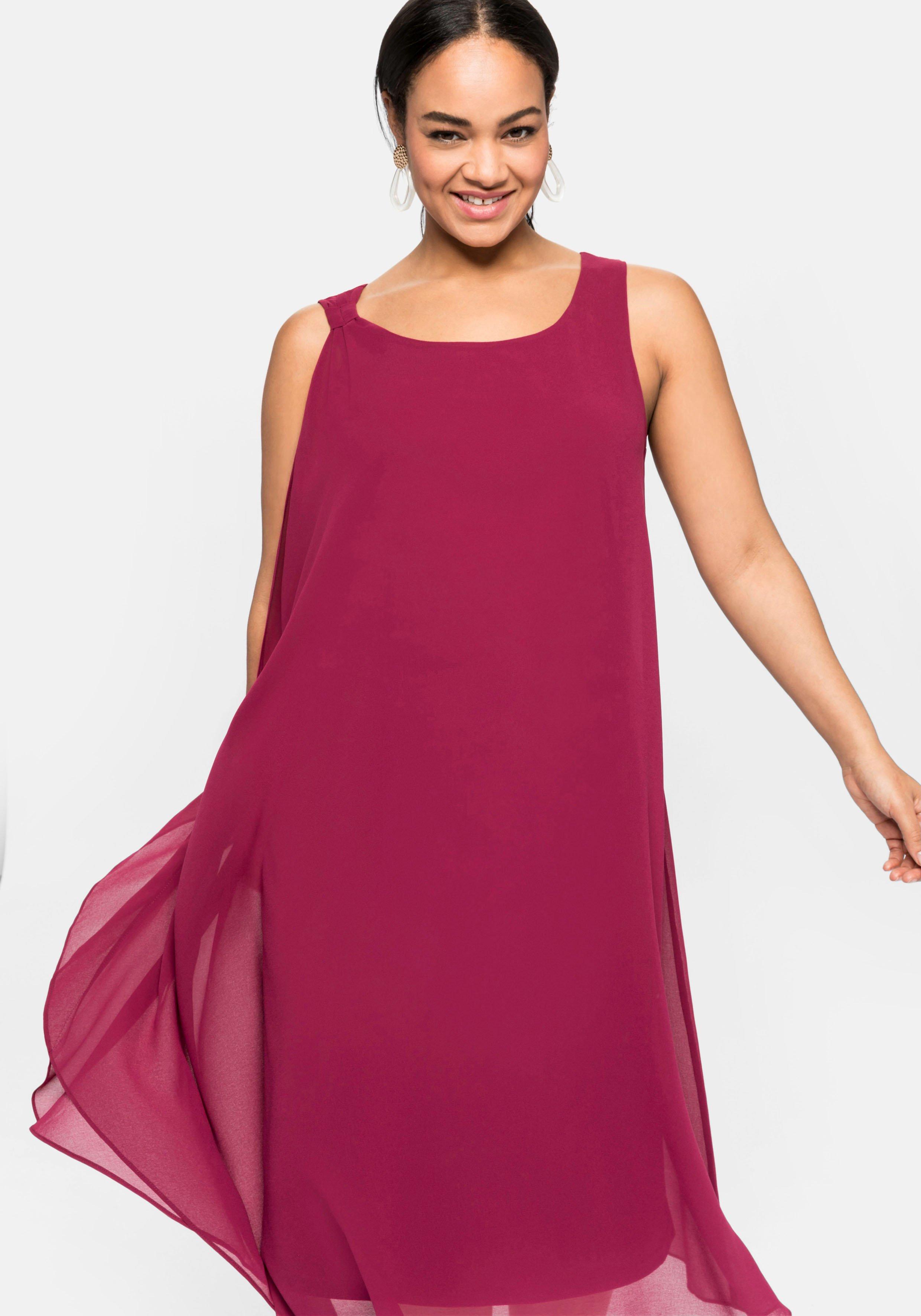 Cocktailkleid aus Chiffon, in A-Linie