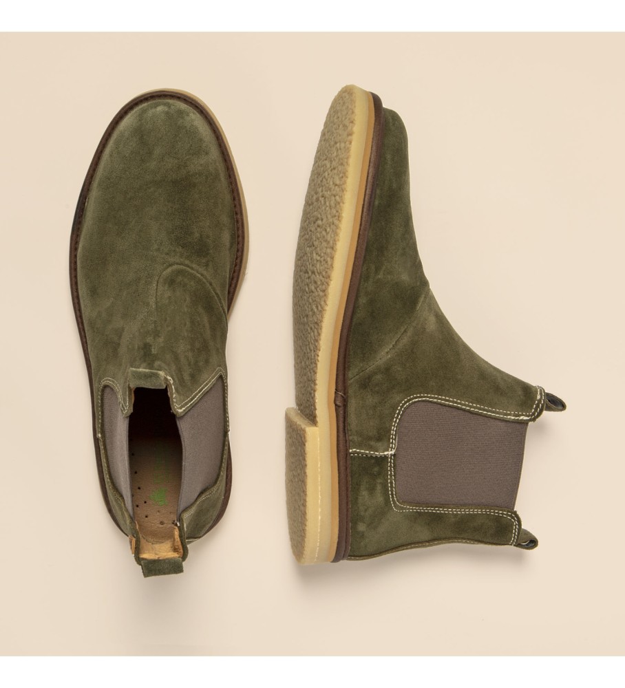 Botas de couro Naturalist N5951 verde lenhador