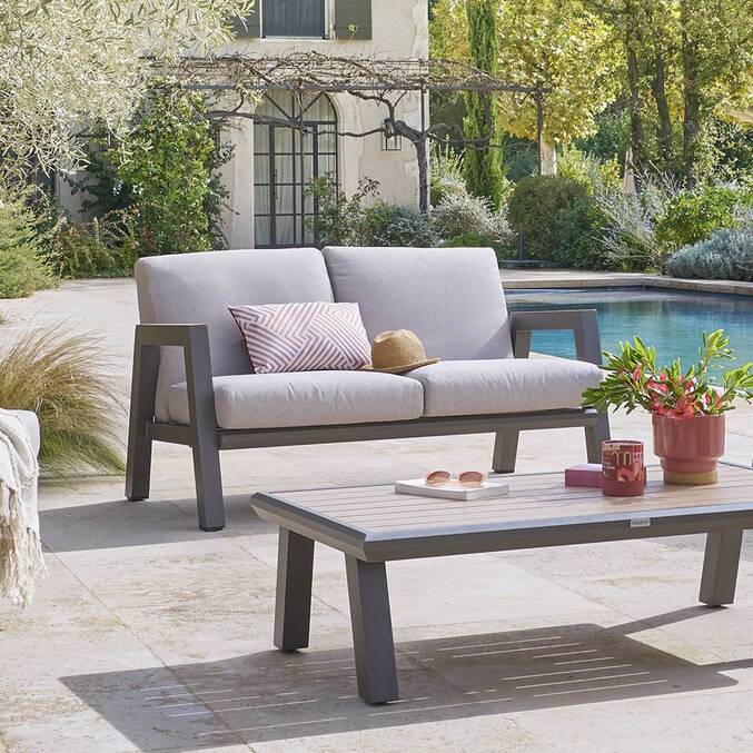 Canapé de jardin AXIOME Praline & Beige