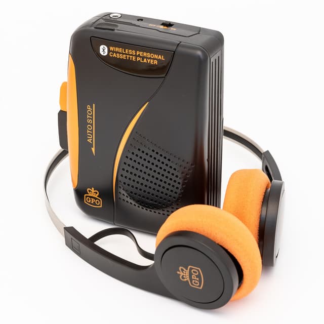 GPO Transportable Casette player w/ headset and bluetooth