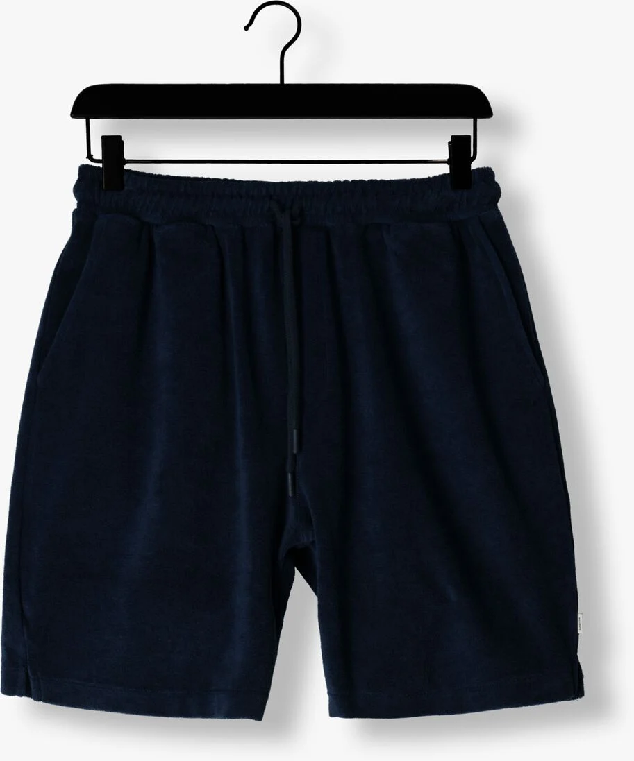 WOODBIRD donkerblauwe woodbird korte broek bommy terry shorts