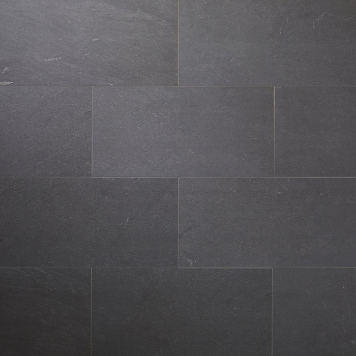 Carrelage sol anthracite 30 x 60 cm Slate