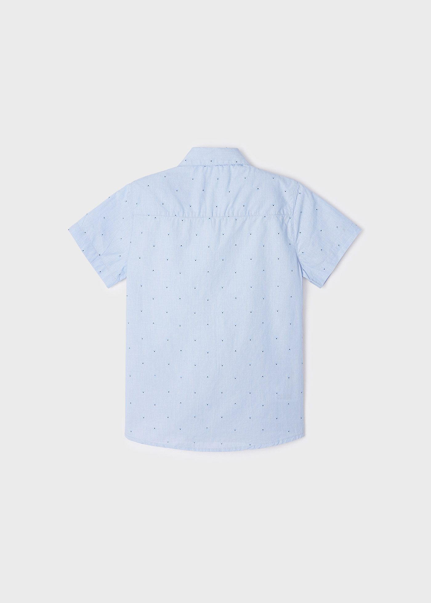 Camisa de algodão estampada de manga curta para meninos