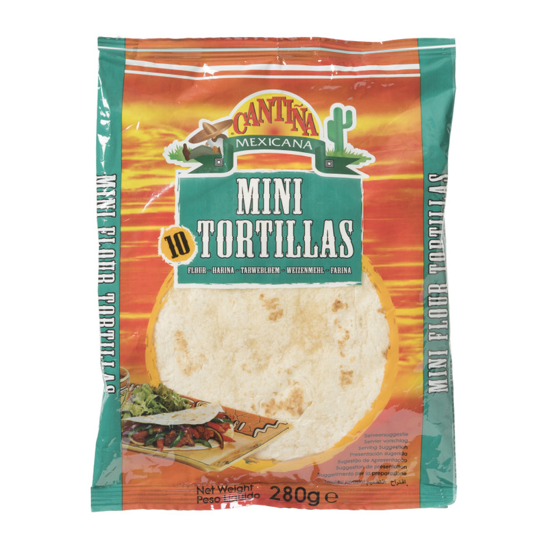 Cantina mexicana mini tortilla's - set van 10